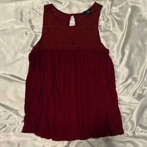 Vintage burgundy sleeveless top